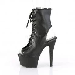 Pleaser 6" Heel Black Booties* Shoes