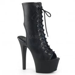 Pleaser 6" Heel Black Booties* Shoes
