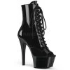 Pleaser 6" Black Lace-Up Ankle Boot* Shoes