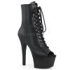 Pleaser 6" Black Lace-Up Faux Leather Ankle Boot* 1 Pleaser 6" Black Lace-Up Faux Leather Ankle Boot*