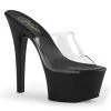 Pleaser Shoes Clear/Black 6" High Heels*