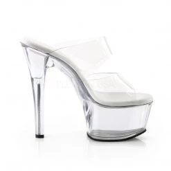 Pleaser Clear 6" High Heels* Shoes 9 Pleaser Clear 6