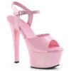 Pleaser Shoes Baby Pink 6" Ankle Strap High Heels*