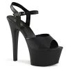 Pleaser Shoes Black 6" Faux Leather Heels*