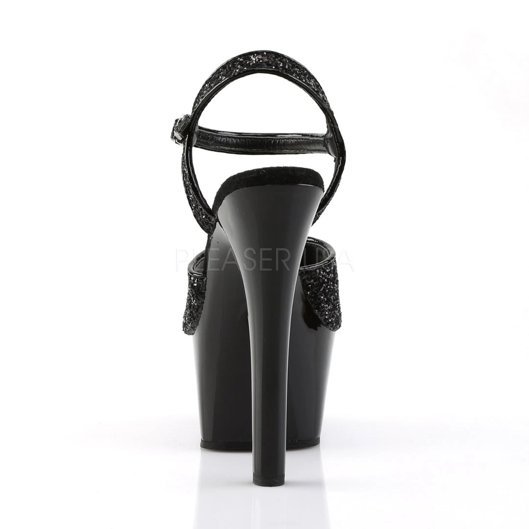 Pleaser Black 6" Glitter Heels* 5 Pleaser Black 6" Glitter Heels*