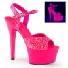 Pleaser Hot Pink 6" Glitter Pumps*