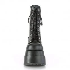 Demonia Shoes Black Vegan Leather 4.5" Platform Boots*