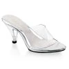 Fabulicious Clear 3" Stiletto Heel Sandal