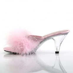Fabulicious Shoes Baby Pink Satin-Fur 3