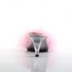 Fabulicious Shoes Baby Pink Satin-Fur 3