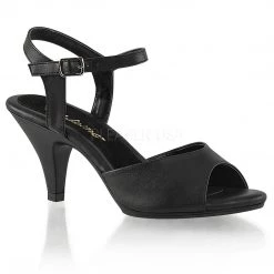Fabulicious Shoes Black Faux Leather 3