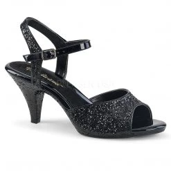 Fabulicious Shoes Black Glitter 3