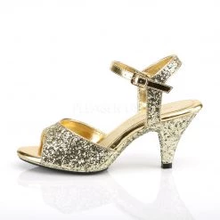 Fabulicious Shoes Gold Glitter 3