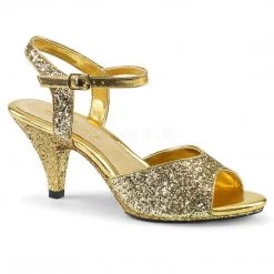 Fabulicious Shoes Gold Glitter 3
