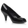 Fabulicious Shoes Black 3" Heel Peep Toe Pump