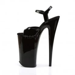 Pleaser Shoes Black 10" Ankle Strap Heels*