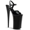Pleaser Shoes Black 10" Ankle Strap Heels*