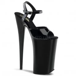 Pleaser Shoes Black 10" Ankle Strap Heels*