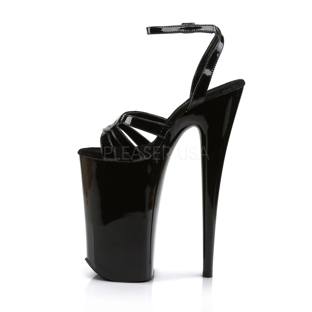Pleaser 10" Heel Black Ankle Strap Platform Shoes* 4 Pleaser 10" Heel Black Ankle Strap Platform Shoes*