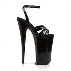 Pleaser 10" Heel Black Ankle Strap Platform Shoes* 9 Pleaser 10