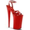 Pleaser Red 10" Ankle Strap Heels* Shoes