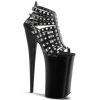 Pleaser 10" Heel Black Strappy Sandal Platform Shoes*