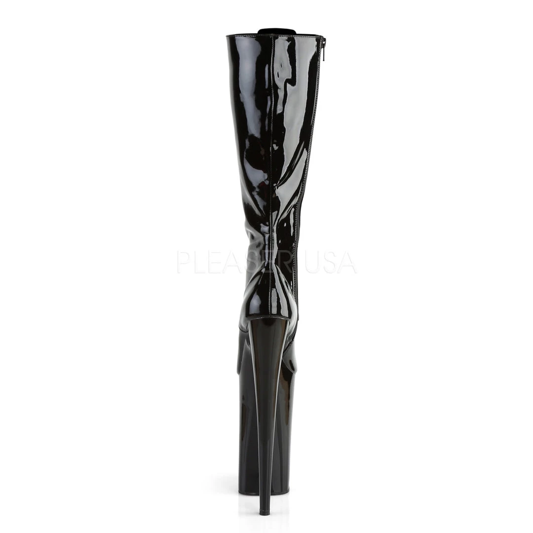 Pleaser 10" Heel Lace-Up Black Knee High Boots* Shoes 4 Pleaser 10" Heel Lace-Up Black Knee High Boots* Shoes