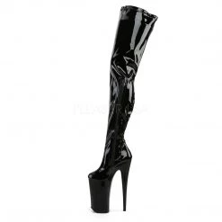 Pleaser 10" Heel Black Platform Crotch Boots*
