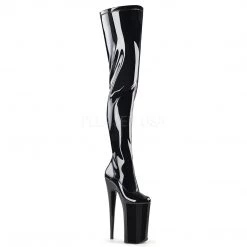 Pleaser 10" Heel Black Platform Crotch Boots*