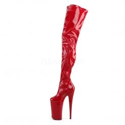 Pleaser 10" Heel Red Platform Crotch Boots*