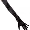 Roma BDSM Gloves Stretch Satin Gloves - Black 1 Roma BDSM Gloves Stretch Satin Gloves - Black
