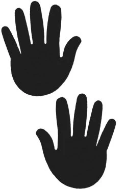 Pastease Black Hands Nipple Pasties Accessories