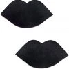 GE Apparel Accessories Black Lips Nipple Pasties