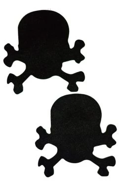 GE Apparel Accessories Black Skull & Crossbones Nipple Pasties