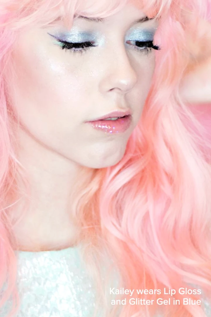 FCTRY Blue Holographic Glitter Lip Gloss Accessories 4 FCTRY Blue Holographic Glitter Lip Gloss Accessories