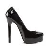 Devious Shoes 5.5" Heel Black Patent Leather 1" Platforms*