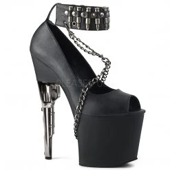 Pleaser 7.5" Heel Black Platform Shoes*