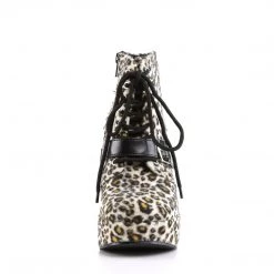 Demonia Leopard Print Fabric 5" Platform Ankle Boots* Shoes