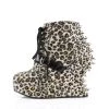 Demonia Leopard Print Fabric 5" Platform Ankle Boots* Shoes 1 Demonia Leopard Print Fabric 5" Platform Ankle Boots* Shoes