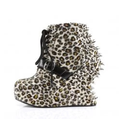 Demonia Leopard Print Fabric 5" Platform Ankle Boots* Shoes