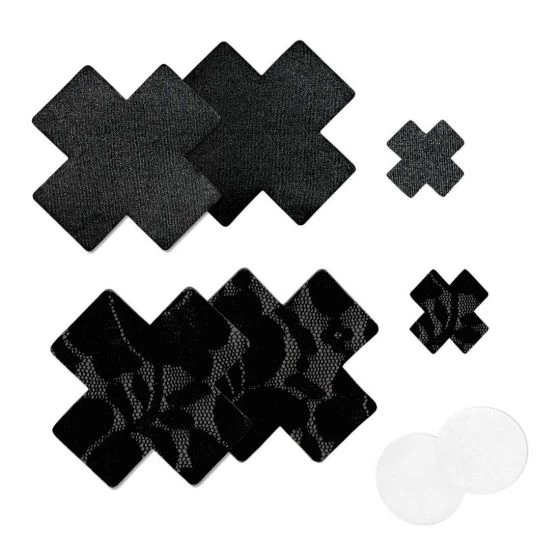 Entrenue Bristols 6 Nippies Basics - Black Lace Crosses Accessories 5 Entrenue Bristols 6 Nippies Basics - Black Lace Crosses Accessories
