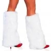 Roma Hosiery Fur Leg Warmer - White