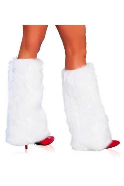 Roma Hosiery Fur Leg Warmer - White