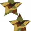 Pastease Star Green Camo Nipple Pasties