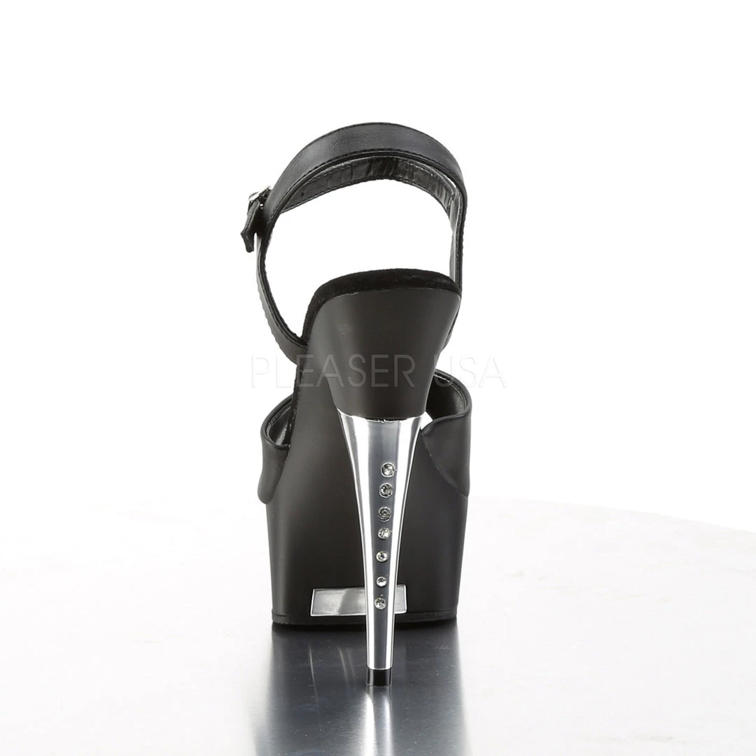 Pleaser 6" Heel Black Faux Leather Platform Shoes* 5 Pleaser 6" Heel Black Faux Leather Platform Shoes*