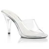 Fabulicious Clear 4" Heel Platform Slide Shoes