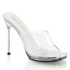 Fabulicious Clear 4.5" Heel Platform Slide