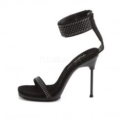 Fabulicious Black Nubuck 4.5" Heel Platform Sandal