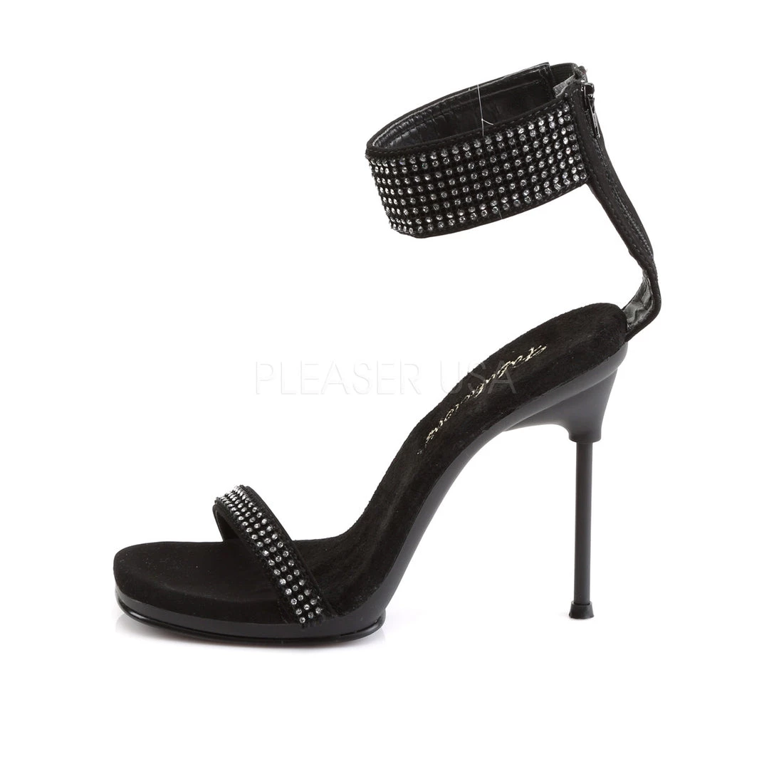 Fabulicious Black Nubuck 4.5" Heel Platform Sandal 4 Fabulicious Black Nubuck 4.5" Heel Platform Sandal
