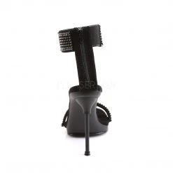 Fabulicious Black Nubuck 4.5" Heel Platform Sandal 8 Fabulicious Black Nubuck 4.5